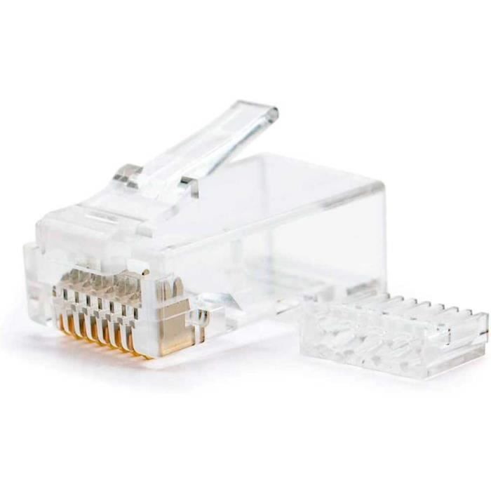 Lot 100 Connecteurs RJ45 Catégorie 5e UTP – NANOCABLE Haute Qualité Pour Réseau Ethernet