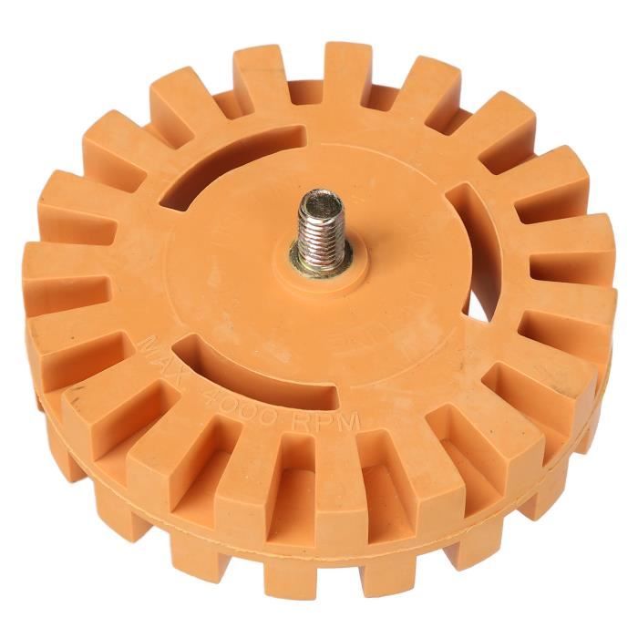 Roue Caoutchouc Pour Enlever Décalcomanies Voiture - Compatible Perceuse, Safe Peinture - Pour Auto, Camping-car