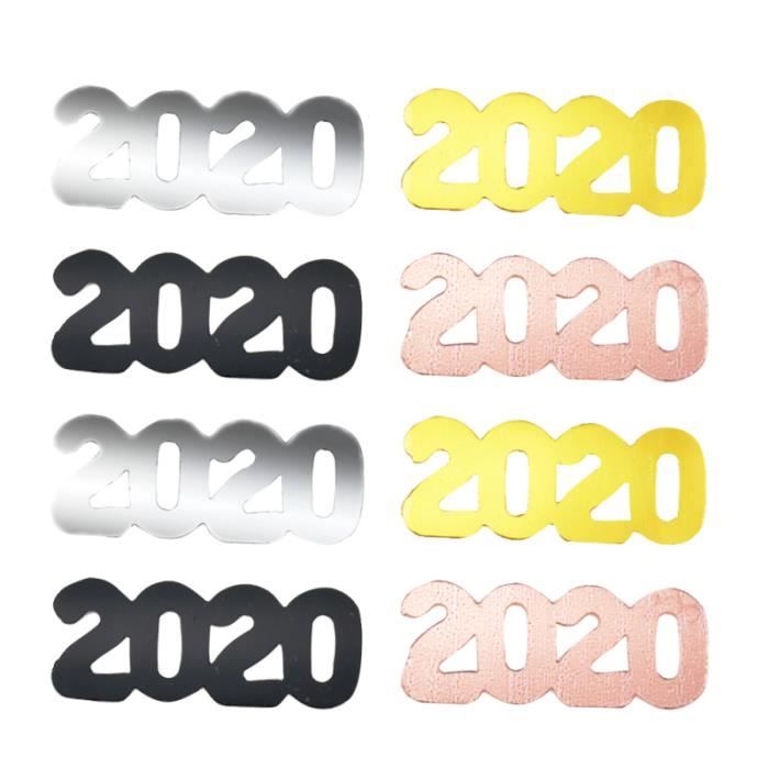 60G Coloré Scrap Paper Party Nouvel An Confetti Drôle 2020 Nombre