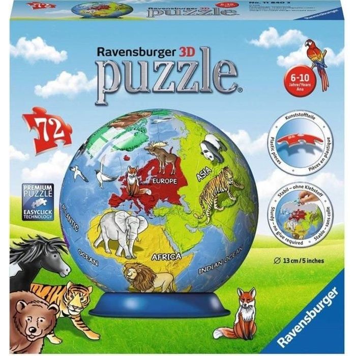 Puzzle 3D coloré pour enfant • Enfant World