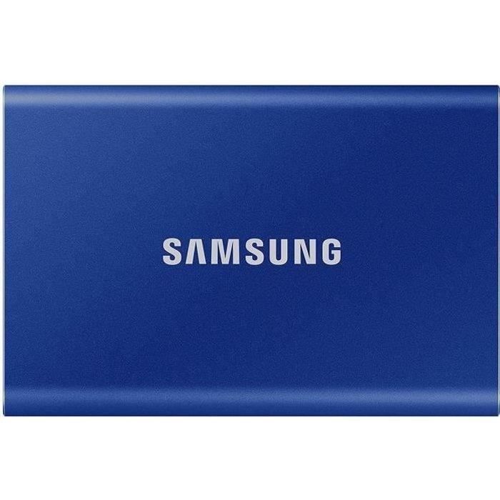 SAMSUNG - SSD externe - T7 Bleu - 2To - USB Type C (MU-PC2T0H/WW)