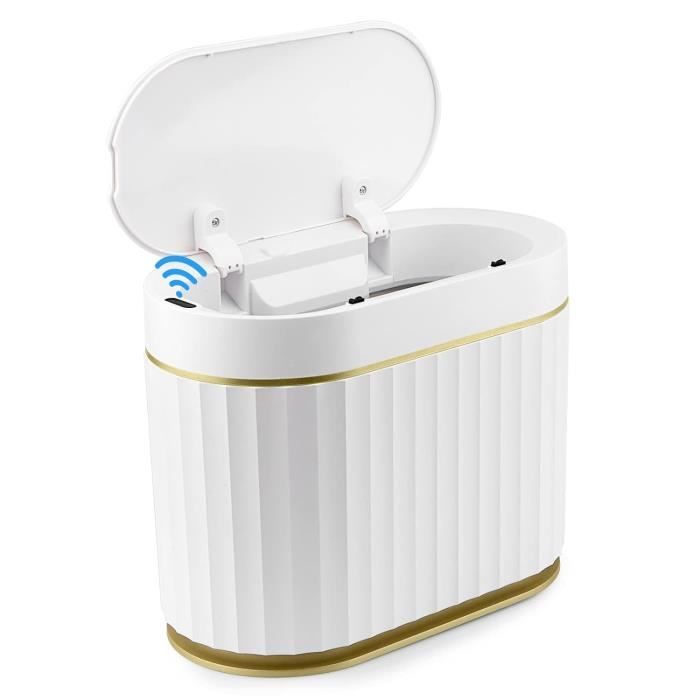Poubelle Automatique Sans Contact 18L - Détection Infrarouge - Fermeture étanche Anti-odeurs - Rechargeable USB - Pour Cuisine, Salle De Bain - 4