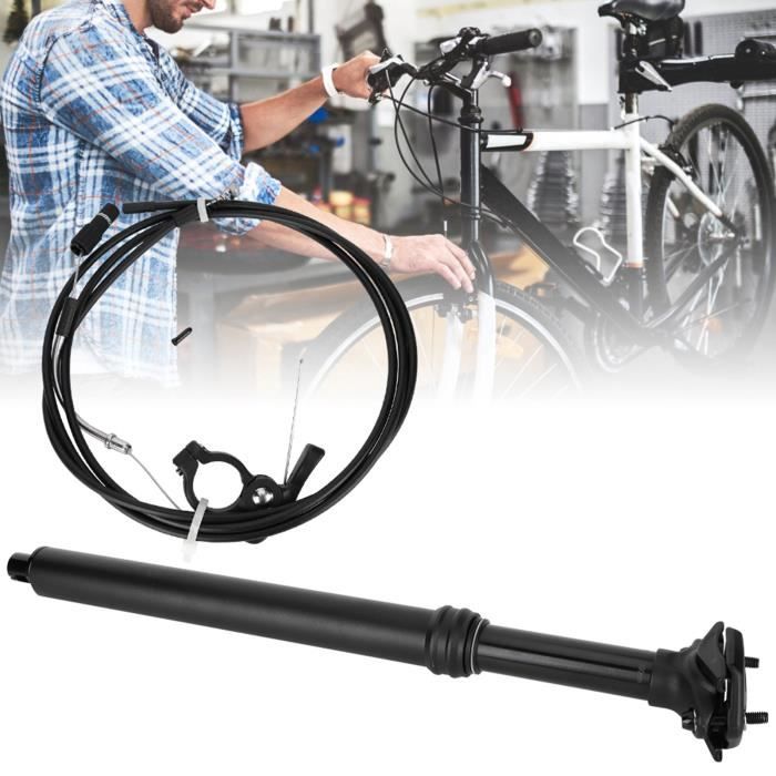Tige de dégager de vélo électrique pliable avec amortisseur, tube de dégager de vélo électrique de ville, 31.8mm, 33.9mm, 34mm, 500mm, 600mm, 22.2mm  18