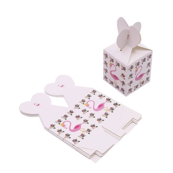 25 Boîtes à Dragées Princesse En Papier Kraft - 5.3x5.3x5.3 Cm, Avec Corde De Chanvre, Pour Baptême, Naissance, Fête