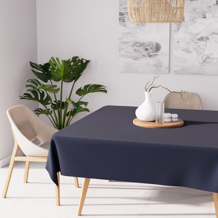 Lot de 10 nappes rectangulaires blanches en polyester pour table de 2,4