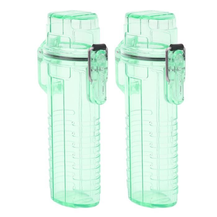 Étui à Briquet électrique Boîte De Rangement Pour Briquet étui à Briquet étanche 2 Pièces Deco
