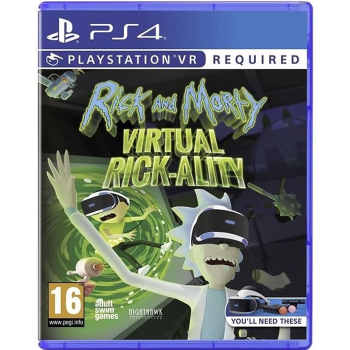 Jeu vidéo Rick and Morty Virtual Rick Ality PS4 Aventure VR Compatible Playstation VR