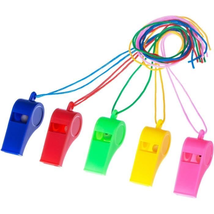 Mini Sifflet En Plastique Multifonction Avec ULpour Enfants,football