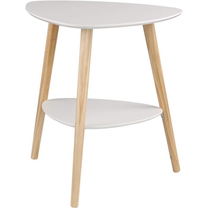 Table Basse Ronde Ø45x45cm - Métal Vert - Pour Intérieur/Extérieur - Capacité 50kg