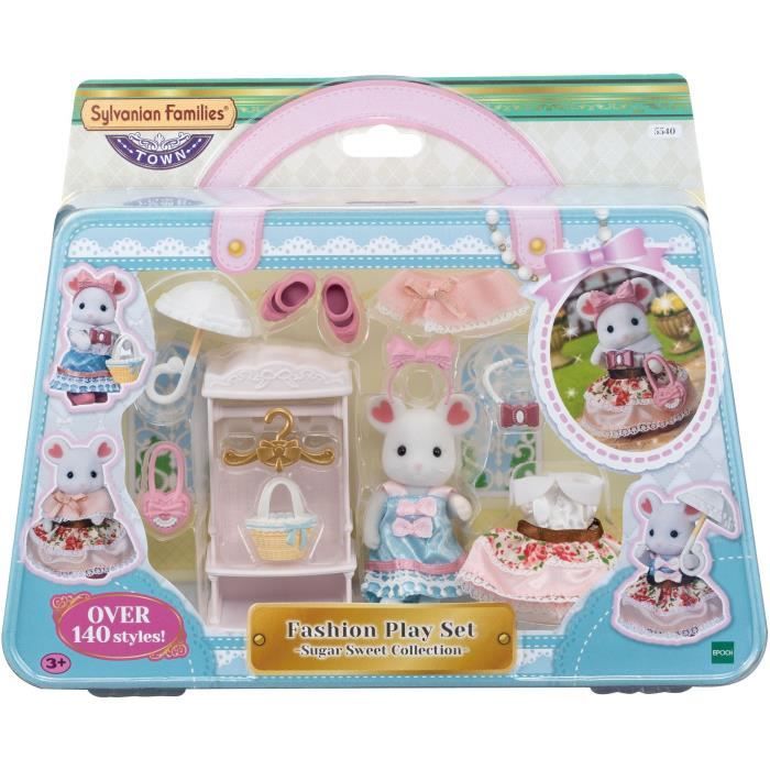 Figurines miniatures - SYLVANIAN FAMILIES - 5540 - La valisette de mode et grande sœur souris marshm