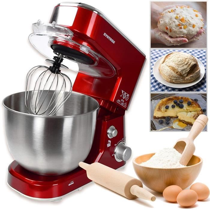Mélangeur électrique 5 En 1 Cook's – Rouge, Neuf En Boîte, Broyeur Glace Et Plus