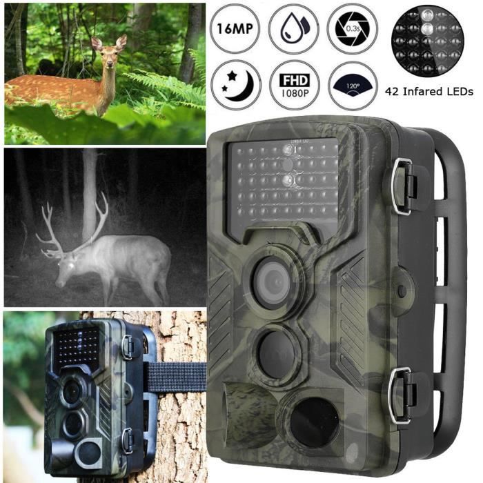 TEMPSA Caméra de Chasse 16MP HD 1080P IR Vision Nocturne étanche Outdoor Animal Infrared Détection