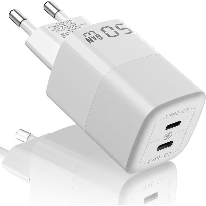 Chargeur USB-C 800W GaN 10 Ports – PD 140W, 2 Ports 100W, 4 Ports 65W – Compatible IPhone, MacBook, Samsung