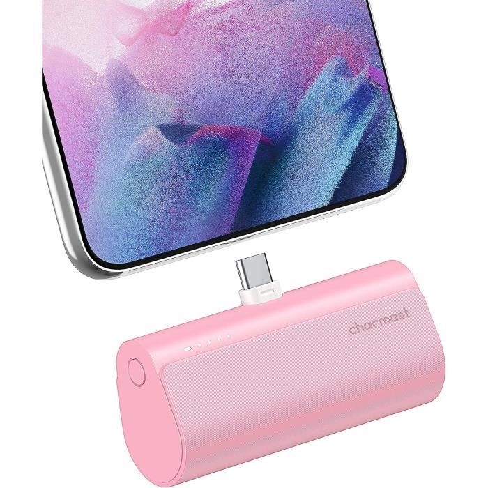 Batterie Externe Mini 5000Mah 20W Batterie Portable Charge Rapide Power  Bank Pour Samsung S21 Huawei Xiaomi Oculus Quest(Rose[H204] - Cdiscount  Téléphonie