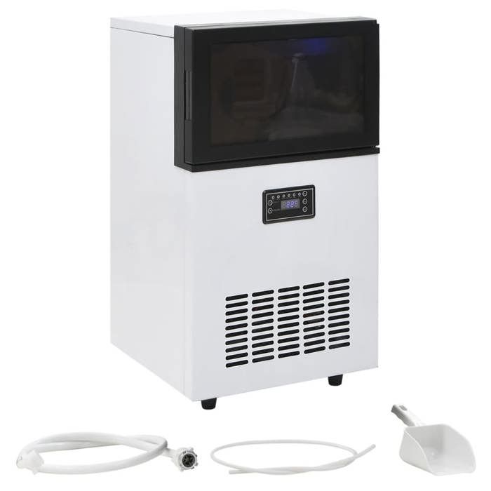 vidaXL Appareil ? Gla?ons Noir 45kg/24h Machine ? Gla?ons Cube de Glace 50759