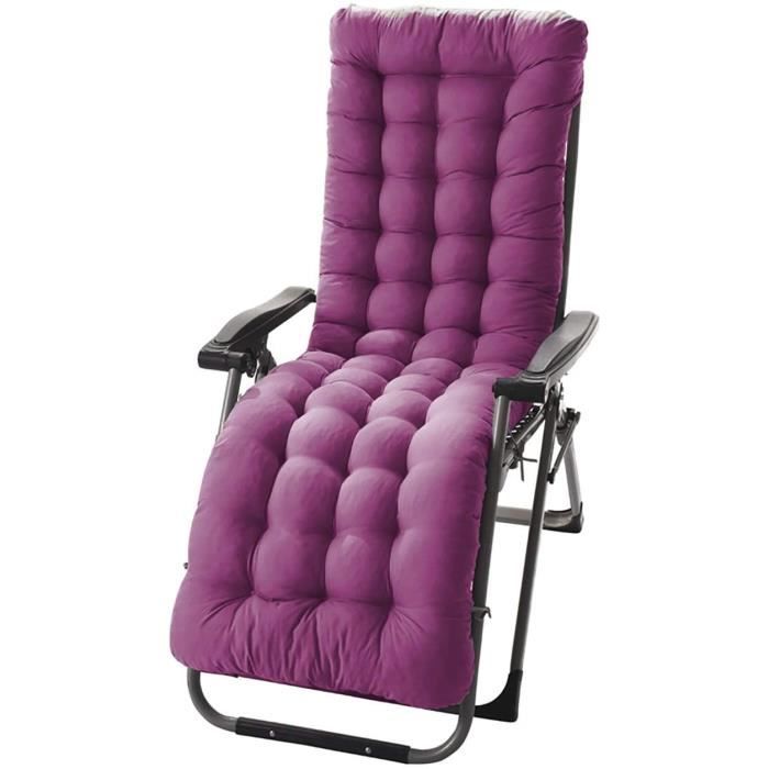 Coussin épais Pour Chaise Longue - Tissu Polyester, Antidérapant, Bleu Ciel, 50x120cm (transat, Jardin)