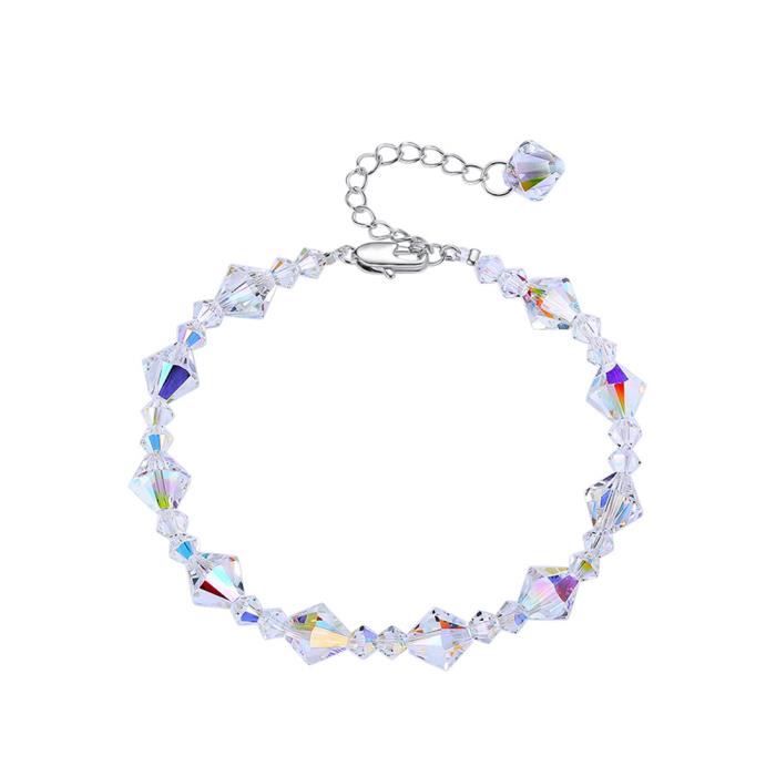 Bracelet Licorne Avec Cristaux - Adjustable Pour Fille 6-12 Ans - Cadeau Anniversaire, Noël