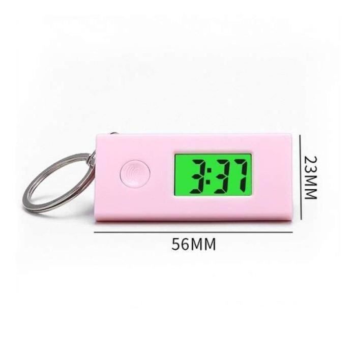 Horloge Numérique LCD Compacte Pour Voiture Et Bureau - Affichage Heure Date Calendrier Avec Adhésif