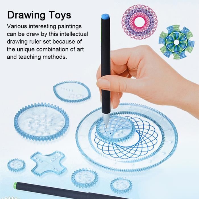 YANGUN Spirograph Zeichenset 43 Teile - Spiral Designer Für Kinder Und Erwachsene