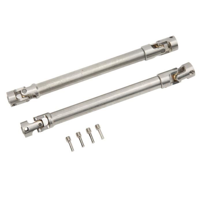Arbre De Transmission RC M4 En Acier Inoxydable (2 Pièces) – 119 Mm – Compatible Traxxas, Axial SCX10 II, 1/10