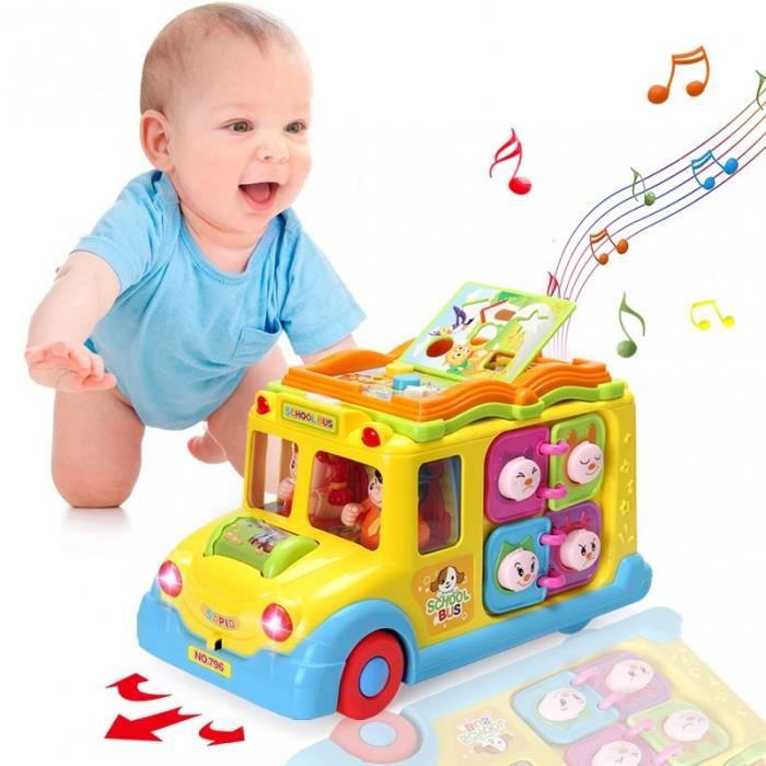 Toupie Sonore Train Musicale Jouet pour Enfant Bébé 1 an + - Un