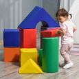 11 blocs de construction en mousse XXL - modules de motricité - jouets éducatifs - certifiés normes EN71-1-2-3-1