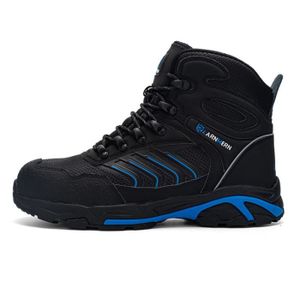 LARNMERN PLUS Chaussures de S/écurit/é Homme Femme Legere SRC Antid/érapante Baskets de Securite Embout Acier Protection Antistatique Respirant Chaussures de Travail