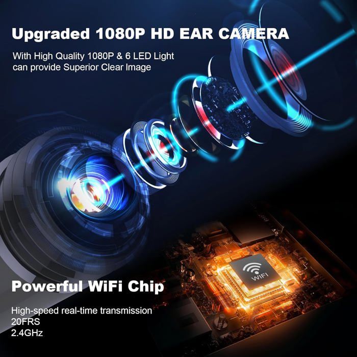 Caméra endoscopique HD connectée WiFi UEC-70 - 5 m