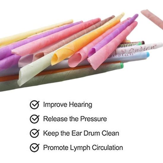 10 pièces oreille bougie cire dissolvant corne bouchon d'oreille mirage  avec palette SPA k1 - Cdiscount Maison
