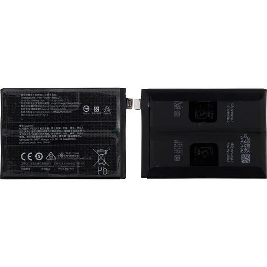 Batterie Interne - OPPO - BLP811 - 2150mAh - Compatible Oppo Find X3 Lite - Noir - Téléphonie