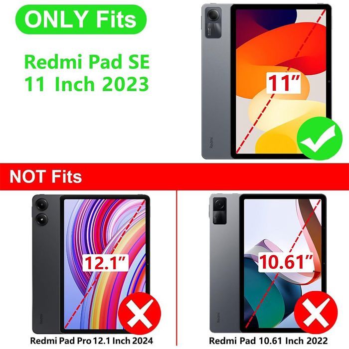 Housse Tablette - Xiaomi - Redmi Pad SE 11.0 - Verre trempé - Coque de