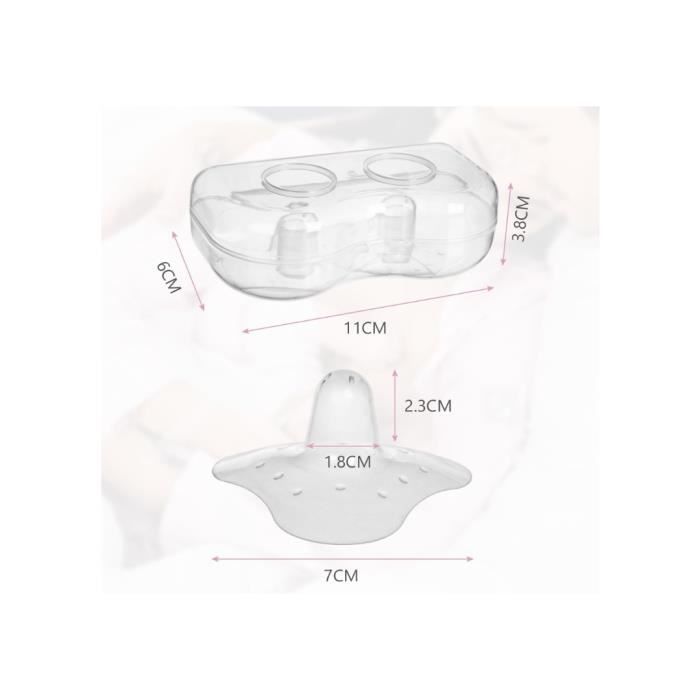 Protège-mamelons En Silicone Pour Allaitement – Réutilisables, étui De Transport – Confort Double Couche – Stérilisables