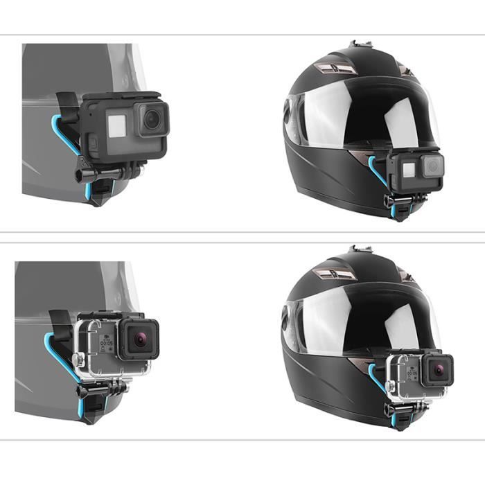 ZJCHAO Fixation caméra casque moto | Sangle de fixation caméra casque |  Support caméra casque moto