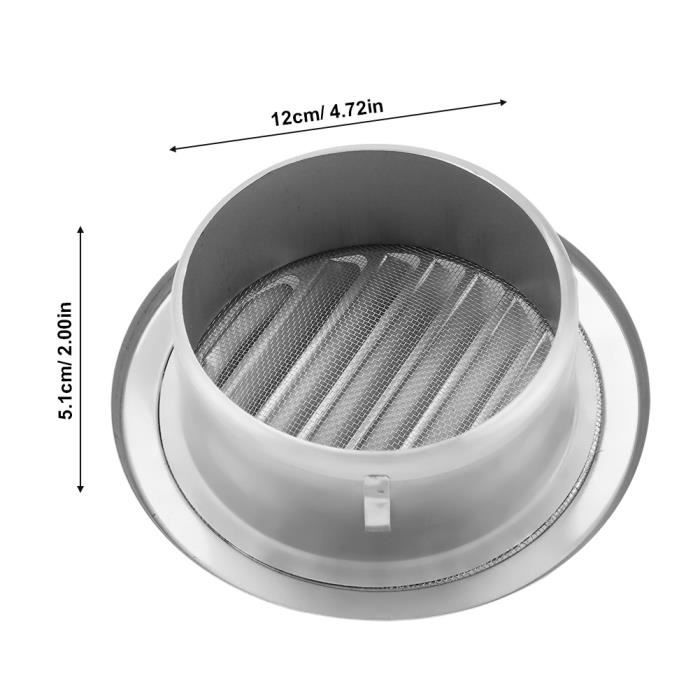 Couvercle D'aération De Bateau - Acier Inoxydable 304 + Nylon - Base Et Couvercle En Acier - Dimensions 14x14 Cm - Pour Yacht, Cockpit, Ventilation Moteur