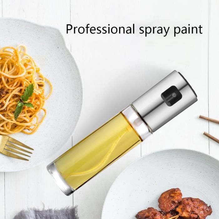 WAONIQ Spray Huile Cuisine, 100ml Pulvérisateur d'Huile en Verre Portable,  Vaporisateur Huile d'Olive, Vaporisateur d'Huile[S34] - Cdiscount Maison
