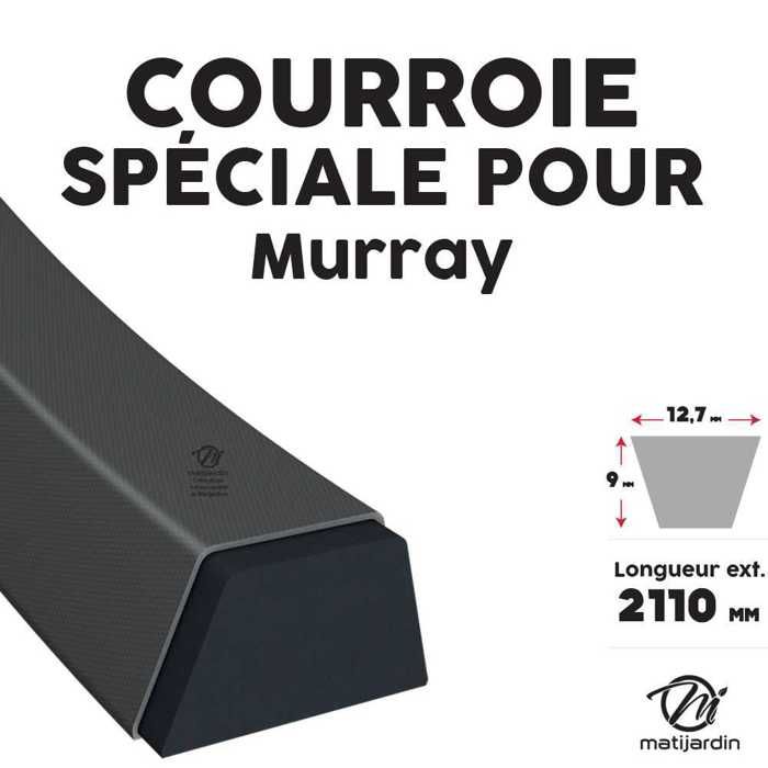 Courroie Trapézoïdale Kevlar 4L930 12,7 X 2362 Mm - Compatible Tondeuse Autoportée Teknic, John Deere, Murray, AYP - 13