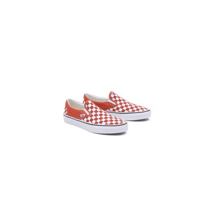 Vans slip on femme orange discount