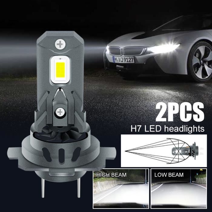 Phare de voiture Mini Lampe H7 Led Ampoule