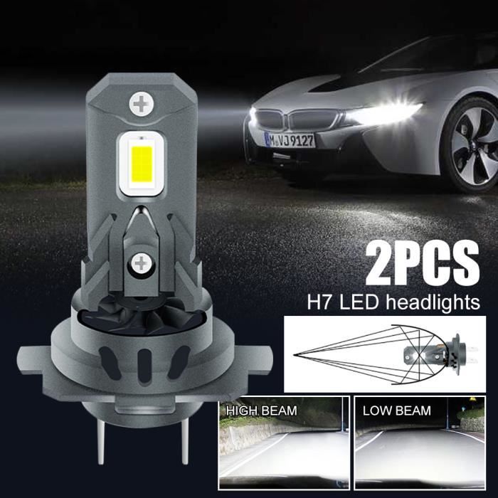 Ampoules LED H7 18000LM, Phares LED de Voiture 120W ,16 perles de lampe