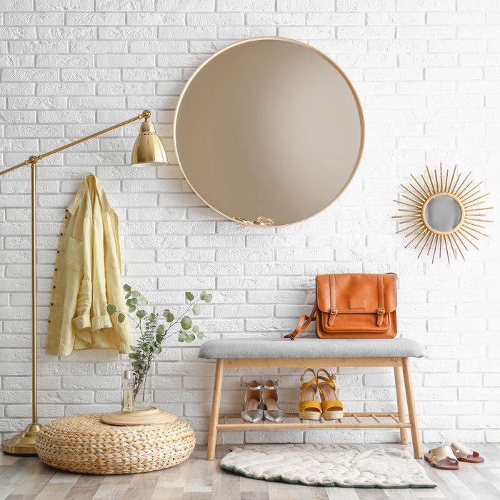 Banc à Chaussures Relaxdays Avec Assise Rembourrée - Bois Naturel Blanc, 55x90x34 Cm