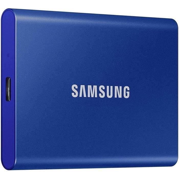 SAMSUNG - SSD externe - T7 Bleu - 2To - USB Type C (MU-PC2T0H/WW) -  Cdiscount Informatique