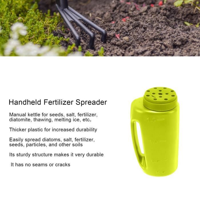 Outil Jardin Fertilisation Épandeur D'engrais Banapoy - Sac à Dos Portable Pour Pelouse Et Potager | Réglable Et étanche épandeur D'engrais Portable
