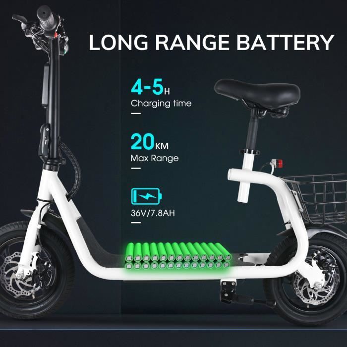 Windgoo Trottinette Electrique Adulte, Vitesse jusqu'à 25 km/h, 25