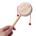 Hochet à tambour chinois en bois, jouet Musical pour bébé, GXMB SET DE SOIN - STB27861-2