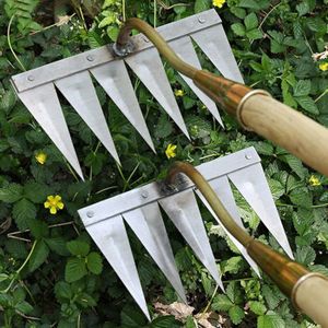 Rateau De Désherbage 6 Dents Berthaus - Outil Jardin Détachable En Acier Carbone