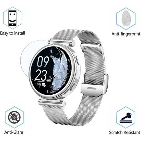 Yoomigle Lot De 6 Films De Protection D'écran Pour Montre FitCloud Pro I39H 1,35" Compatibles Avec SWGOTA I39H 1,35" - Protection D'écran Transparente HD Anti-rayures