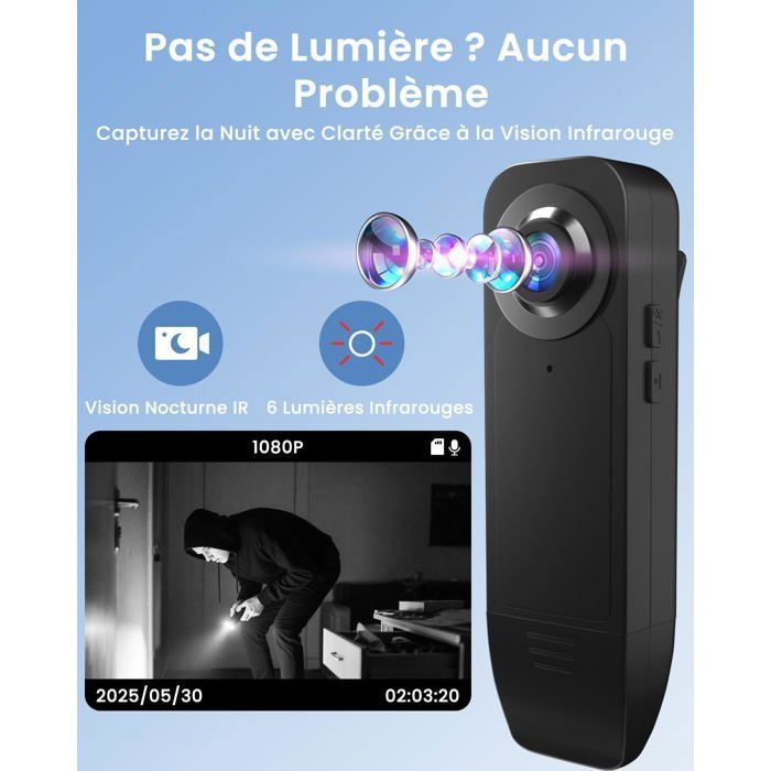 Camera de Surveillance sans 1080P, Mini Camera Espion sans Fil — free download