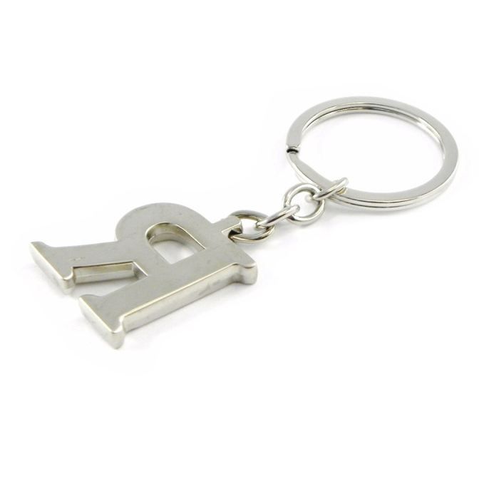 Porte-clés avec lettre R en métal — Gevcen