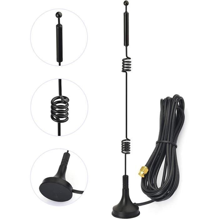 WIFI 2.4 Ghz antenne.met magneetvoet SMA connector - Ben's electronics WIFI 2.4 Ghz antenne.met magneetvoet SMA connector - Ben's electronics