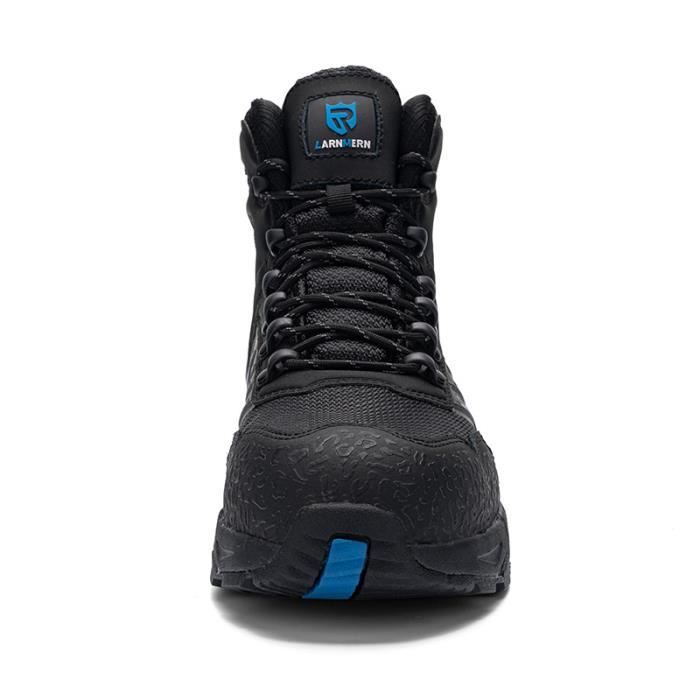 LARNMERN Embout En Acier Chaussures De Sécurité Au Travail Pour Hommes  Bottes De Travail Respirantes Bottes De Combat Anti-crevaison Noir bleu -  Cdiscount Prêt-à-Porter